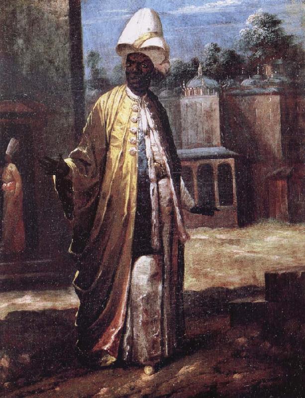 Jean-Baptiste Van Mour Portrait of a Black Dignitary France oil painting art